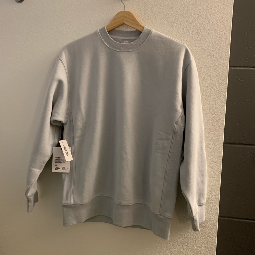 Aritzia cozy fleece boyfriend crewneck